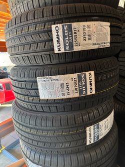 225/55R17 Kumho New Tires Installed And Balanced