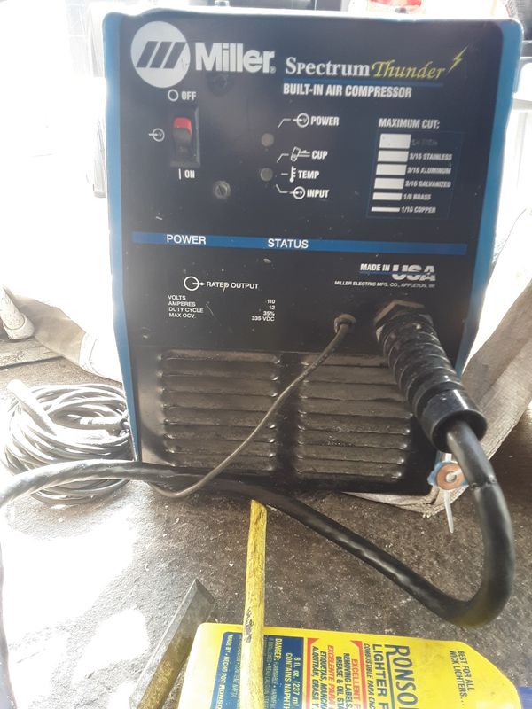 PLASMA CUTTER Miller spectrum thunder w/ built in compressor for Sale