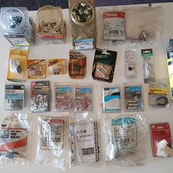Electrical and Conduit Cable Fastener Lot Ideal Klein EMT Halex RG6 Tube Nailers Butt Connector
