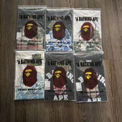 🔥 BAPE (A Bathing Ape) T-Shirts – Brand New & Sealed 