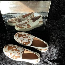 Vionic Dinora Women’s Size 9.5 Leather Platform Cow Hide Shoes UT Longhorns