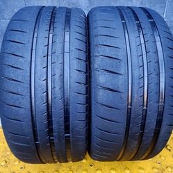 2 USED TIRES MICHELIN PILOT SPORT CUP 2 245/35/19