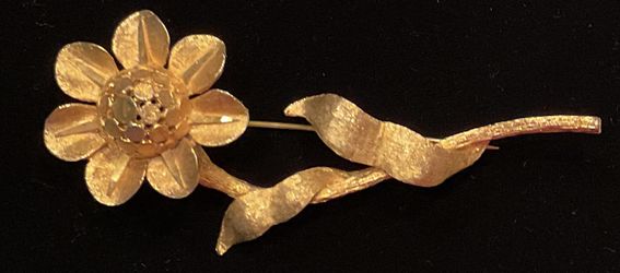 BSK Flower Brooch Or Lapel Pin 