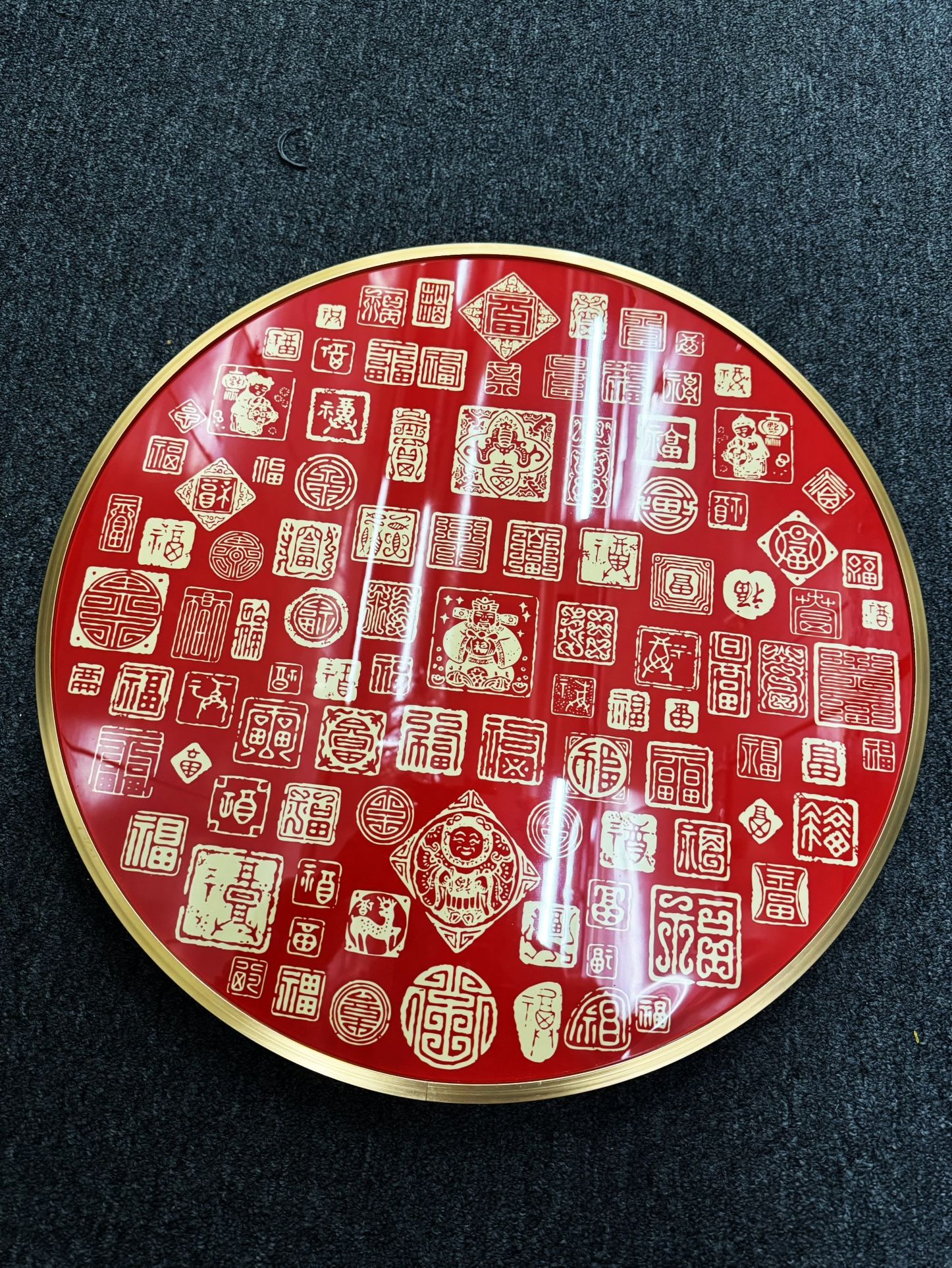 Cross Stitch Chinese Blessing Pattern Needlework Art