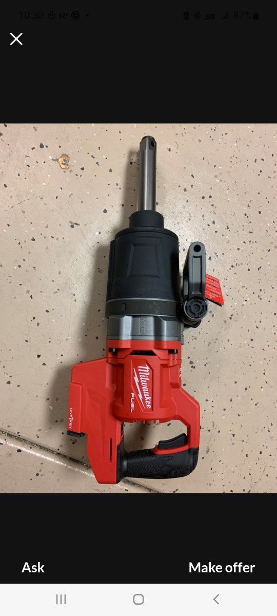 98483

Milwaukee M18 FUEL 1in. D-Handle Extended Anvil High Torque Impact Wrench with One-Key, Tool Only, Model# 2869-20

