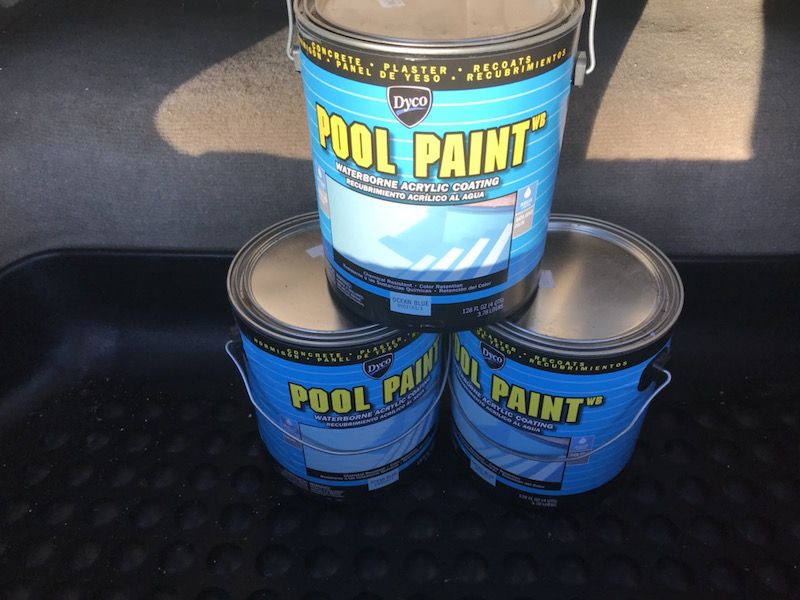 Pool paint ocean blue new