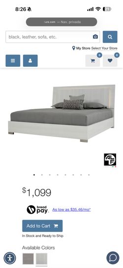 ALF Italia Modern Platform Bed Frame