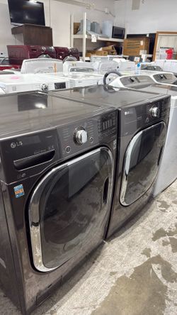LG steam washer and gas dryer