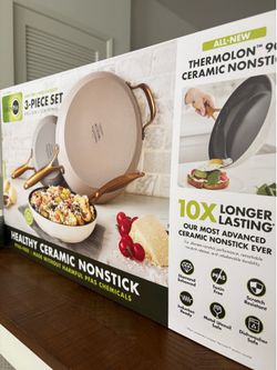 The original green pan 3 piece set