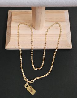 14k gold necklace 18 inch
