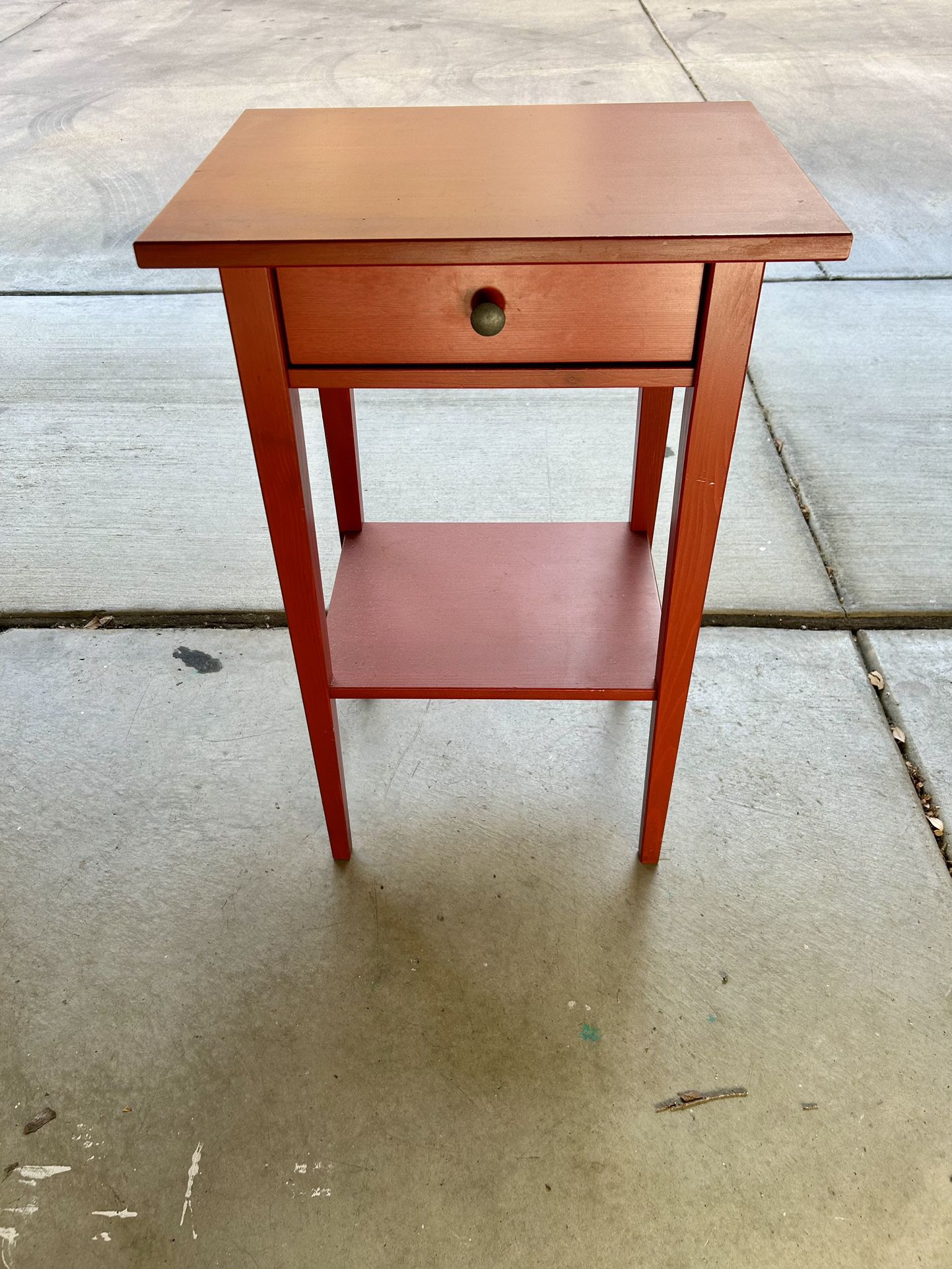 Red End/Side Table