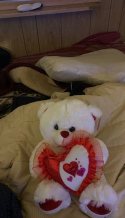 New. Stuffed animal with tag and a heart