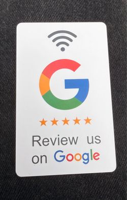 Google reviews nfc card