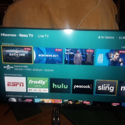 Hisense 43" Inch  Class R6 Series 4k UHM Smart Roku TV With Alexa Compatibility Model Jul  2022 (43R6G) Remote Control Included 