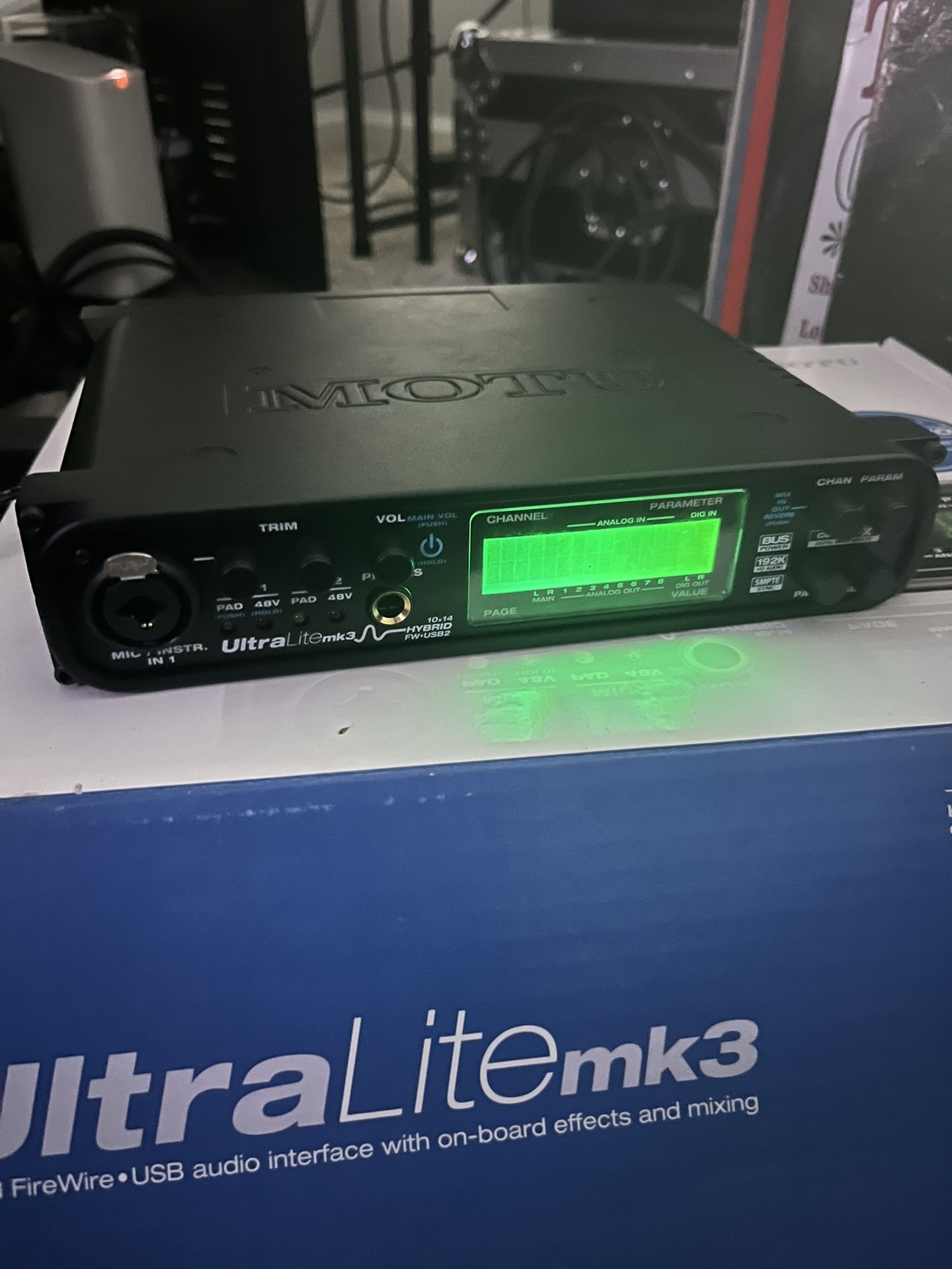 Motu 828 Ultralite Mk3 USB Audio Interface Please Read