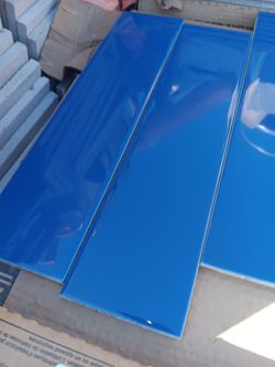 Glossy Blue 4x16 Subway Wall Tile 4x16