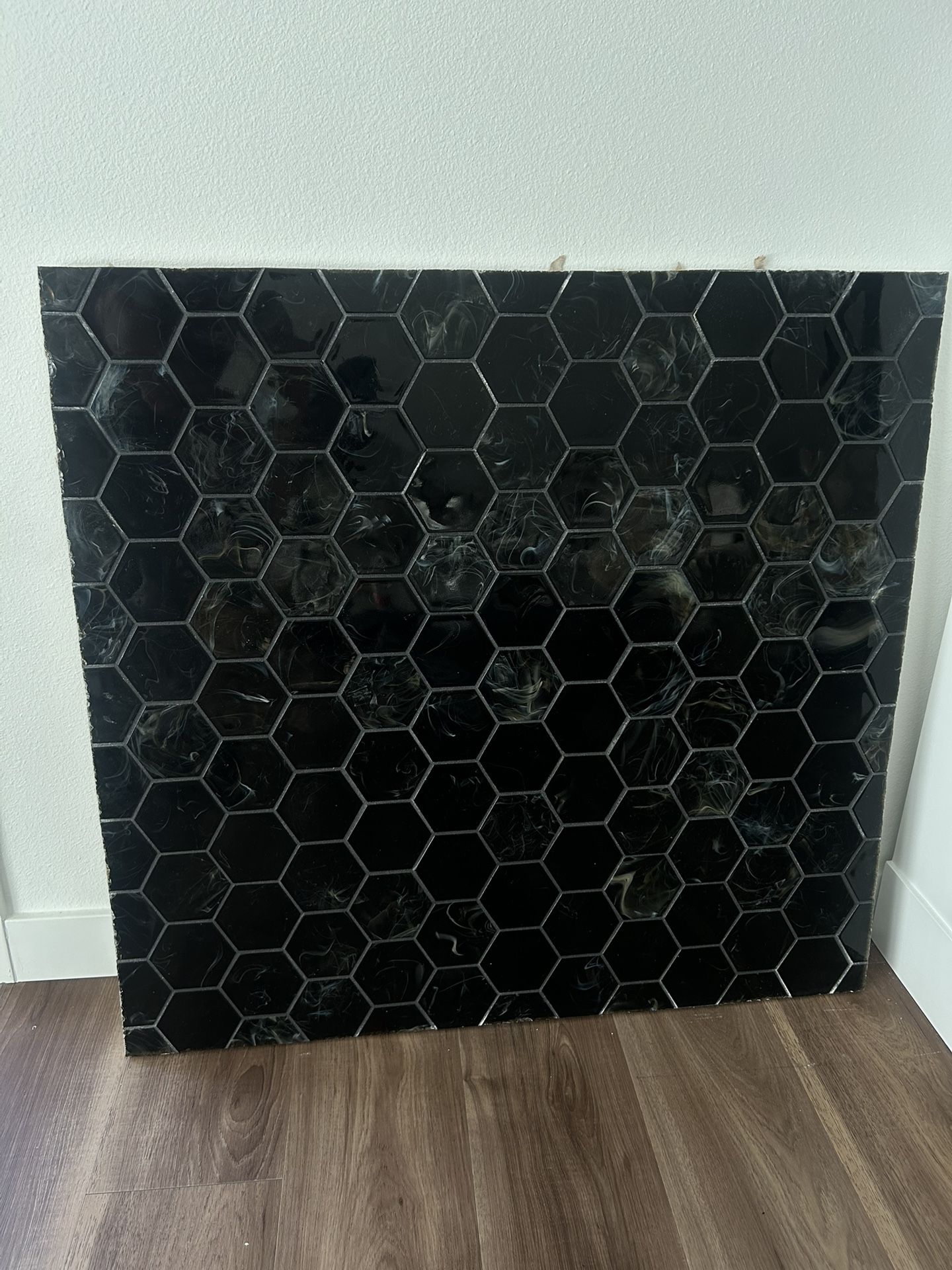 36x36 Glass Backsplash On Hardibacker