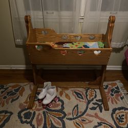 Wooden baby Carriage  