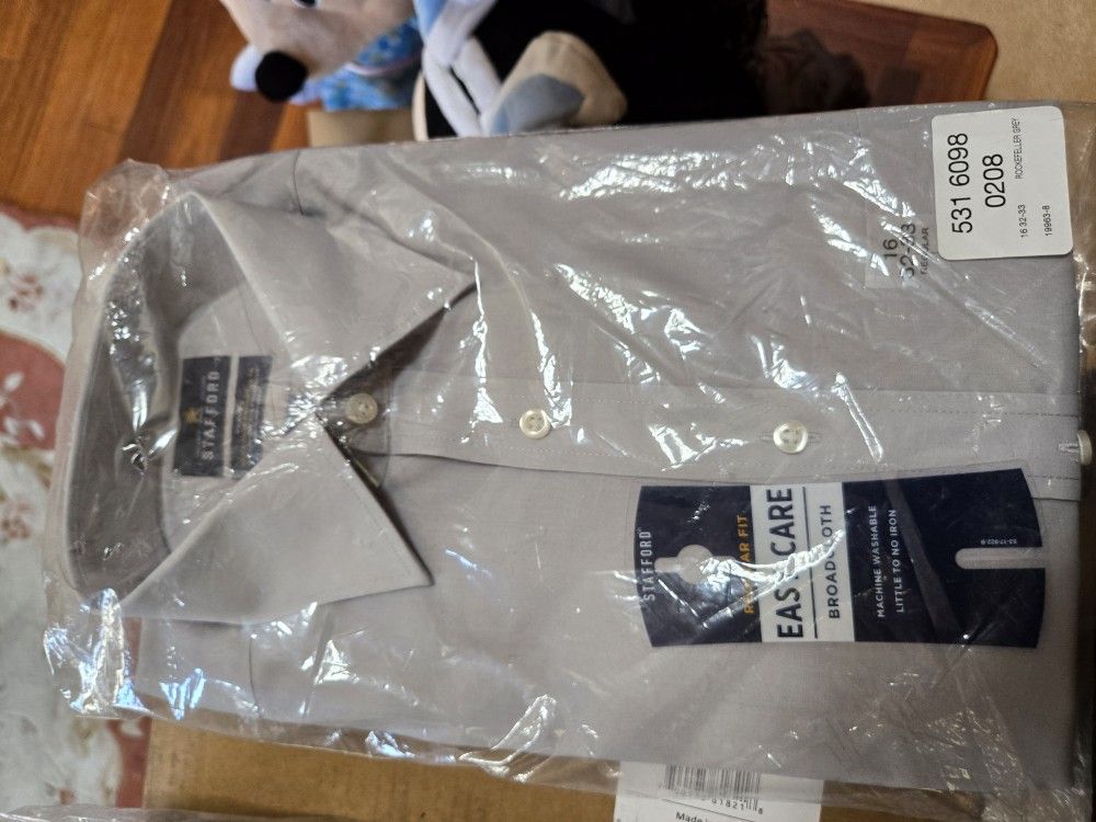 New Stafford Easy-Care Dress Shirt – 16" Neck, 32/33 Sleeve