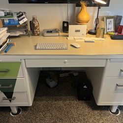 Tanker Metal Office Desk/ File Cabinet