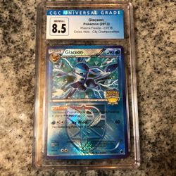 Glaceon Plasma Freeze Cross Holo City Championship Stamped CGC 8.5