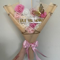 Foam Heart Bouquet 