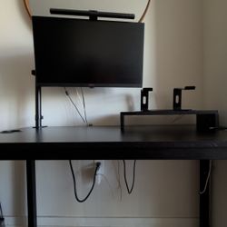 Modern 48" Home Office Desk and Ergonomic Mesh Chair Set