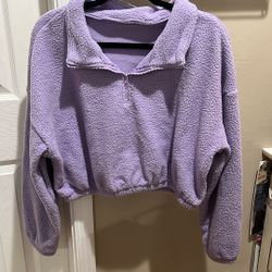 Purple Sherpa Sweater w/Matching leggings