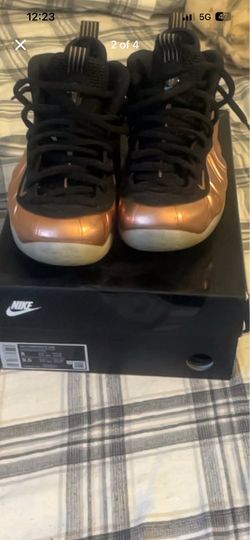Nike Black Rose Gold Foamposite Sneakers