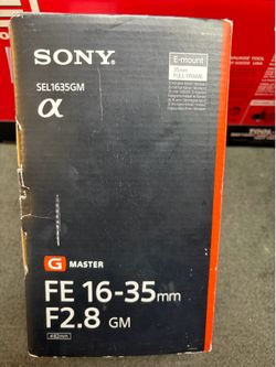 SONY LENS SEI163GM, FE 16-35MM F2.8GM