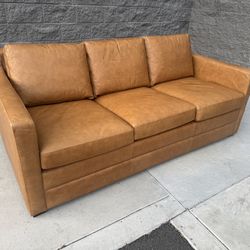 Leather Sleeper Sofa