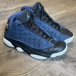 Nike Air Jordan 13 Retro Mid Flint Blue & White Size 7Y Shoes 