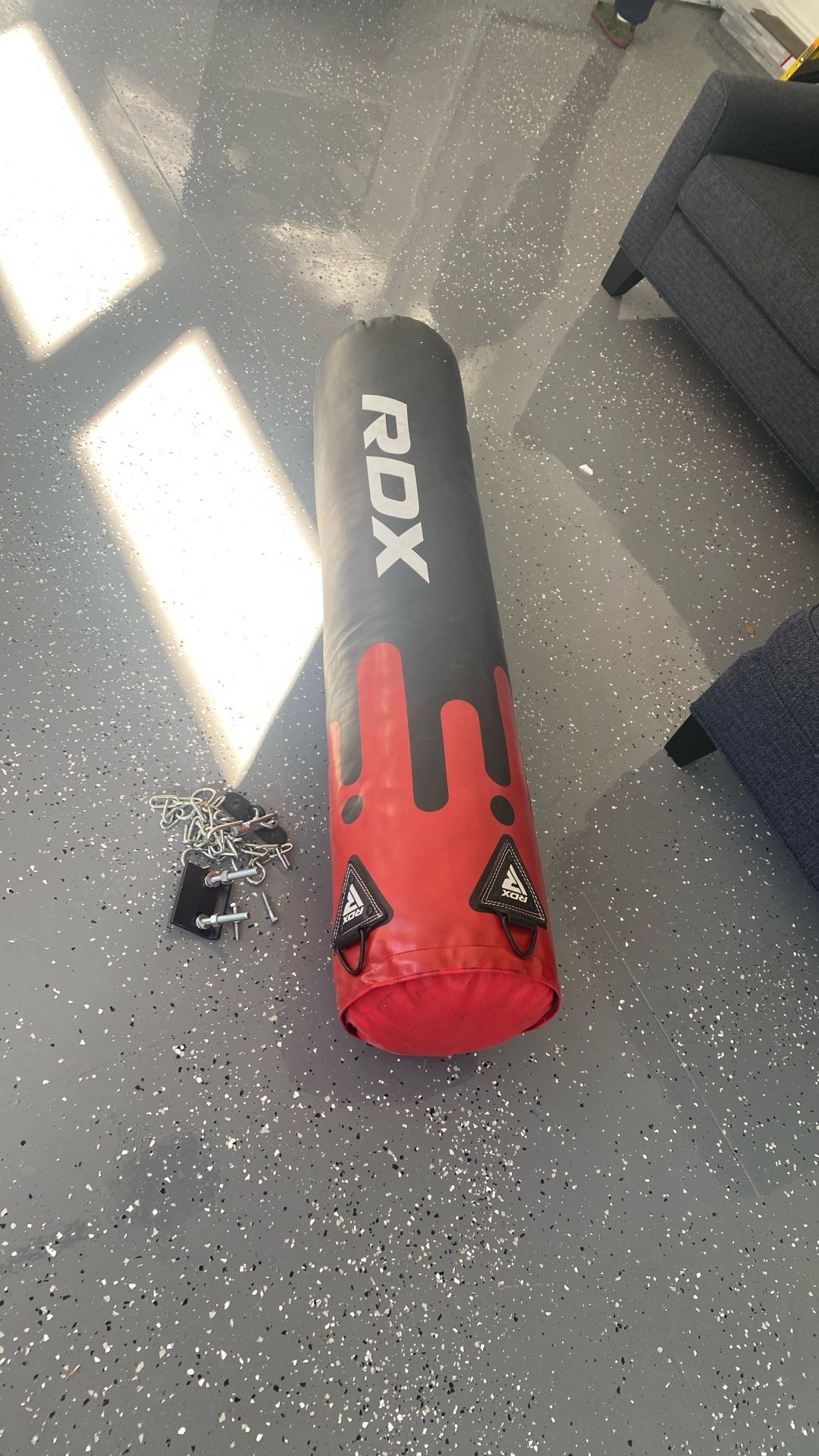 Punching Bag And Hanging Hardware