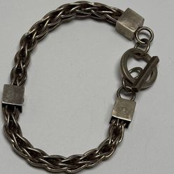 Sterling Silver Toggle Bracelet 