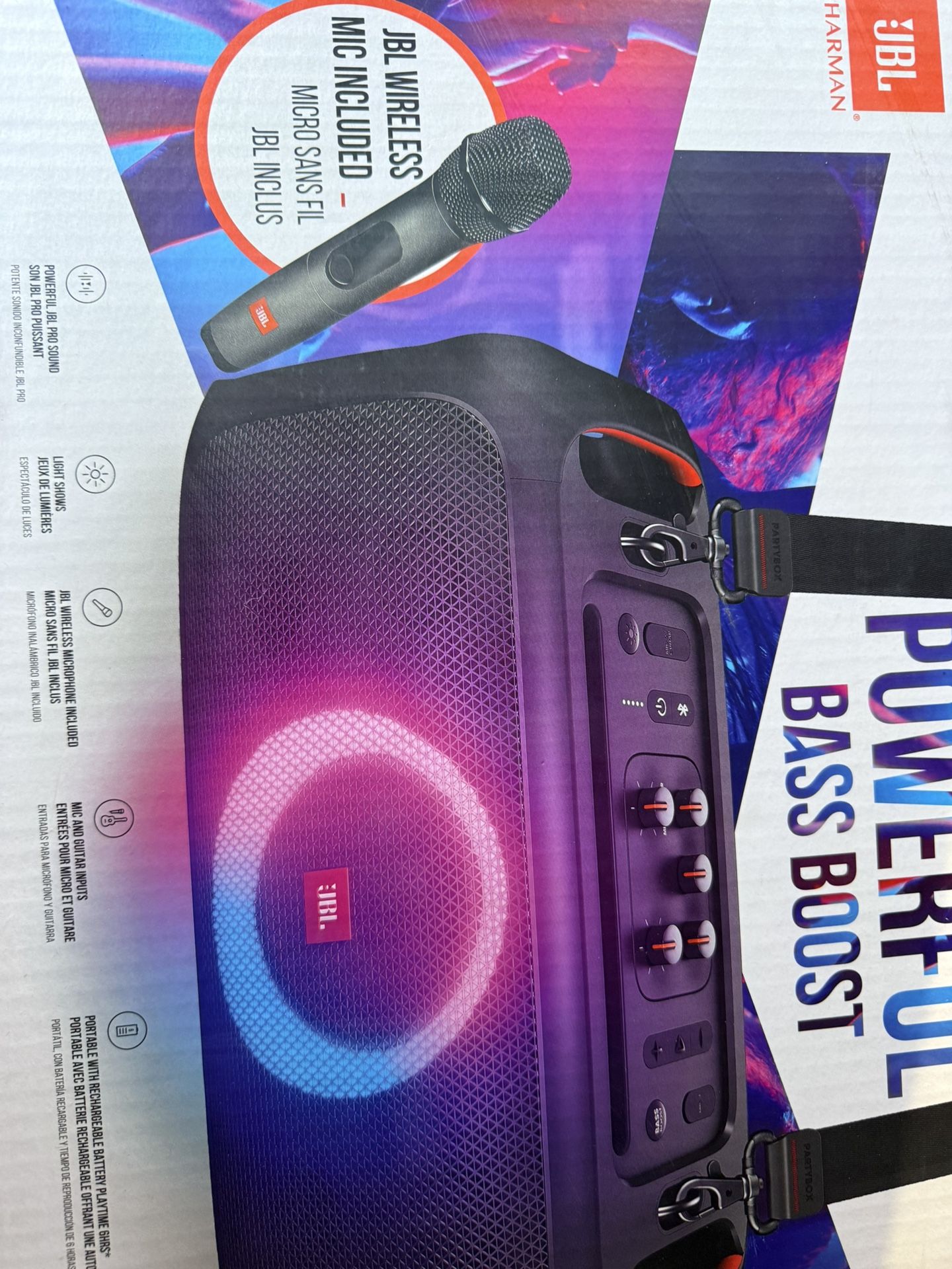 Iba Party Box On The The Go Portable Party Speaker Black