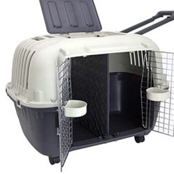  Designs Double Wire Door Plastic Kennel 