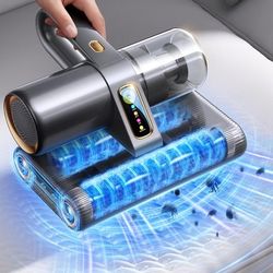 PureMatt Pro 35Kpa Max Suction Al Mattress Vacuum [100% Allergen, Dust & Pet Hair Removal] Bed Vacuum Cleaner with UV Lights