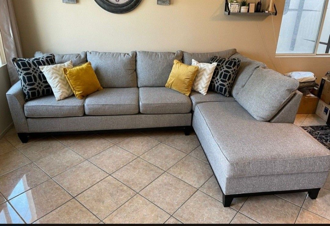 Beautiful Grey Sectional Couch From Jerome's