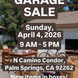 GARAGE SALE TODAY 4/4 TIL 5pm