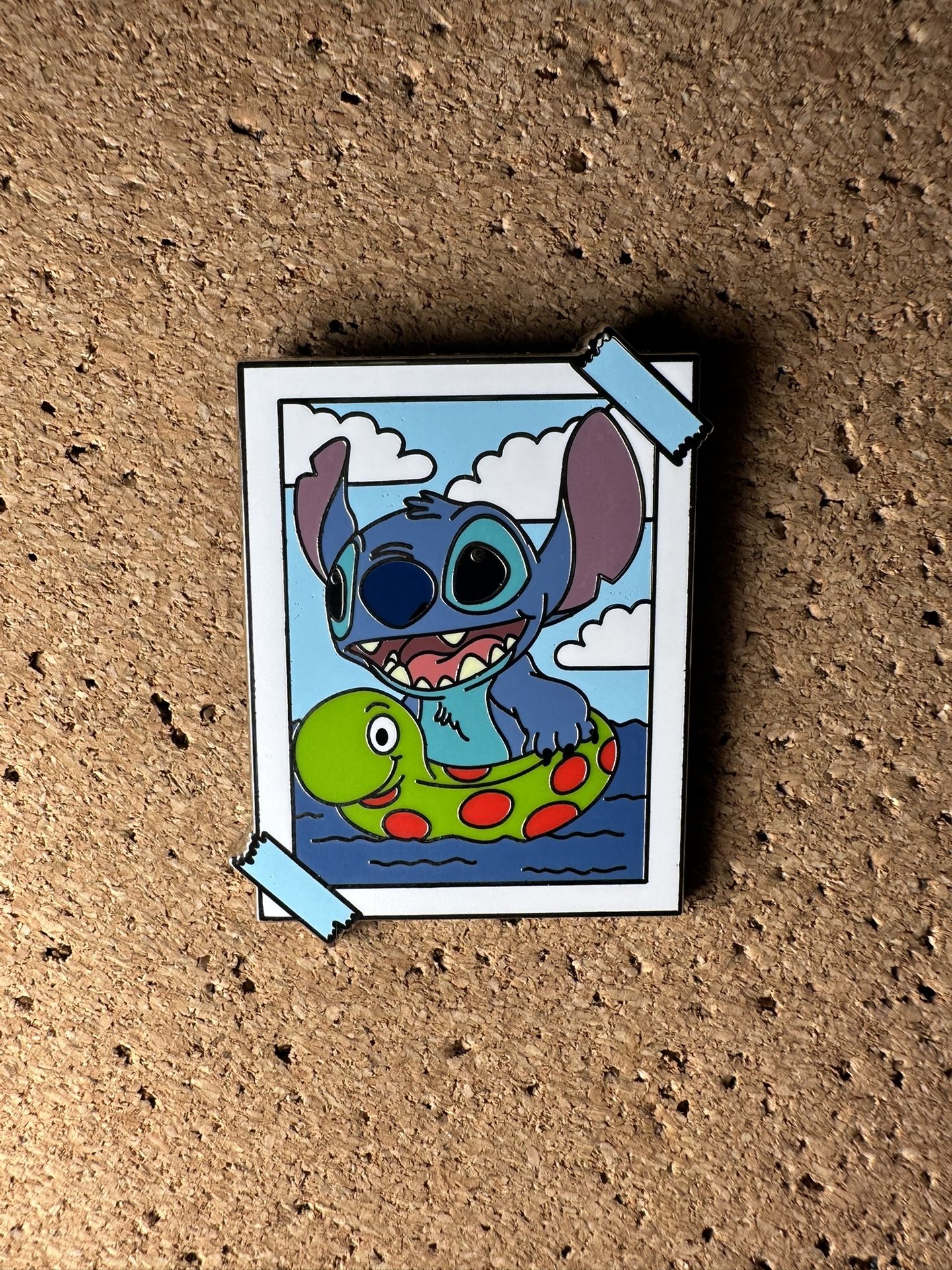 Disney 2024 Stitch Mystery Box Pin Lilo and Stitch Pool Float Photograph Pin