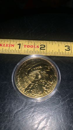 Isaiah 40:31 24k gold plated coin
