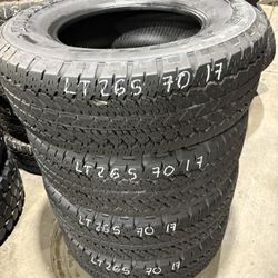 LT265/70r17 Set Of Bridgestone Tires In Great Shape!