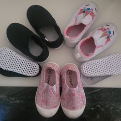 3 pairs Toddler Slippers Non-Slip Lightweight 