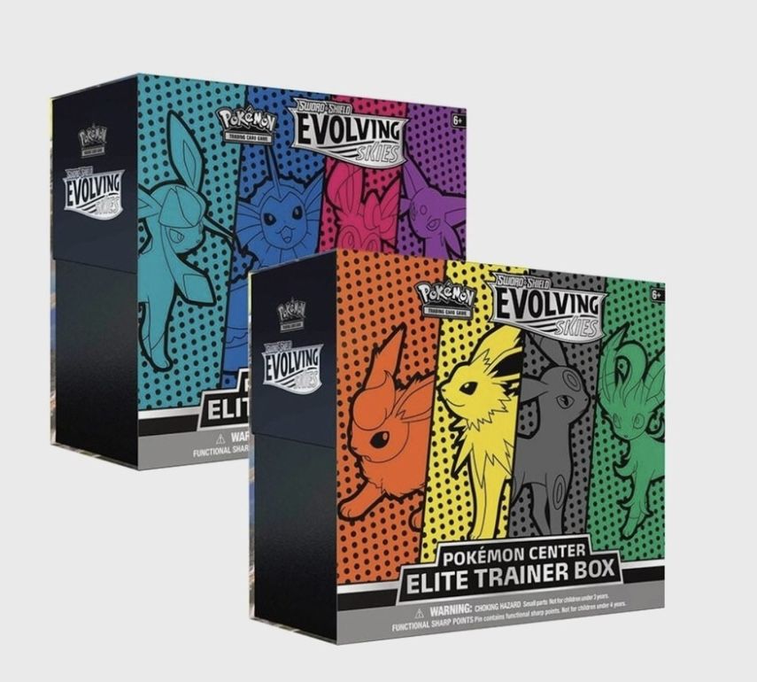 Pokemon Cards - Evolving Skies - Pokemon Center - Elite Trainer Box - ETB