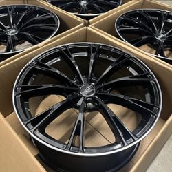 New 19” Audi Style Gloss Black Wheels – Fits Audi, VW, Mercedes, BMW & More (5x112, ET35)