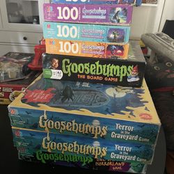 Vintage goosebumps board games puzzles