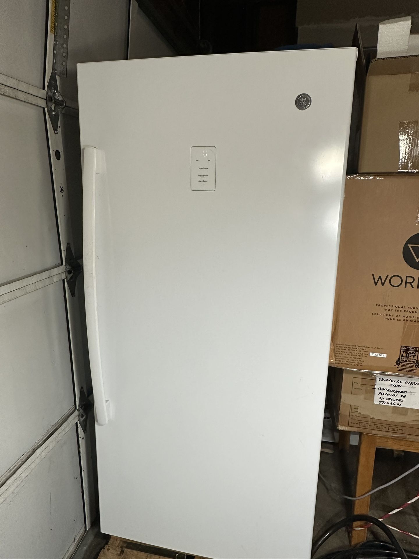 general electric upright freezer