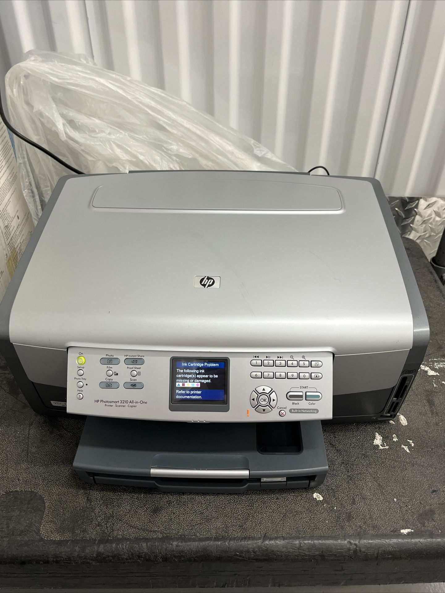 HP Photosmart 3210 All-in-One Printer, Scanner, and Copier (No Color Inks)