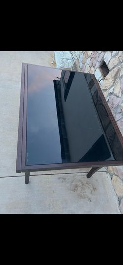 Glass top table