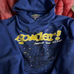 used sp5der hoodie 